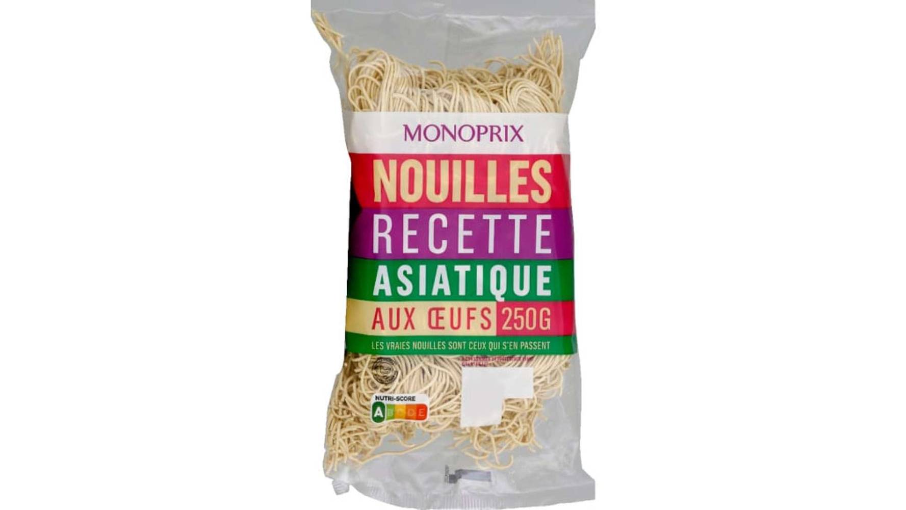 Monoprix - Nouilles recette asiatique aux œufs (250g)