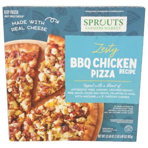 Sprouts BBQ Chicken Recipe Pizza