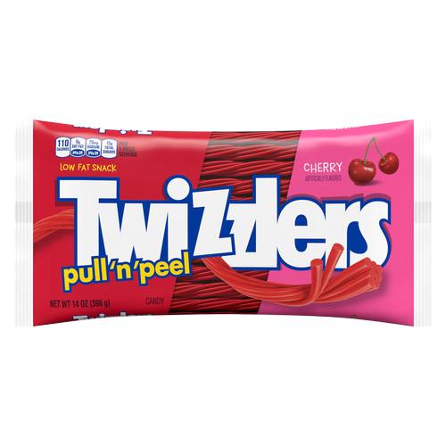 Twizzlers Pull N Peel Cherry Licorice Pull Apart 14oz