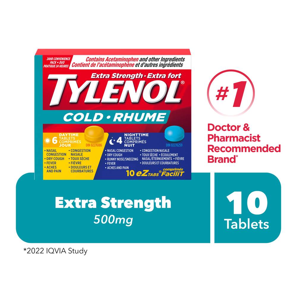 Tylenol Cold Es Dt/Nt Tablet (20 g)