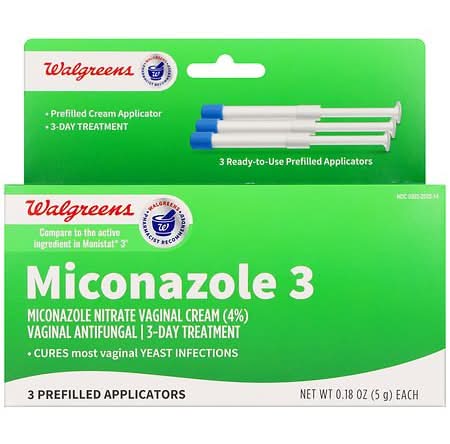 Walgreens Miconazole 3 Nitrate Vaginal Antifungal Prefilled Applicators (0.18 oz, 3 ct)
