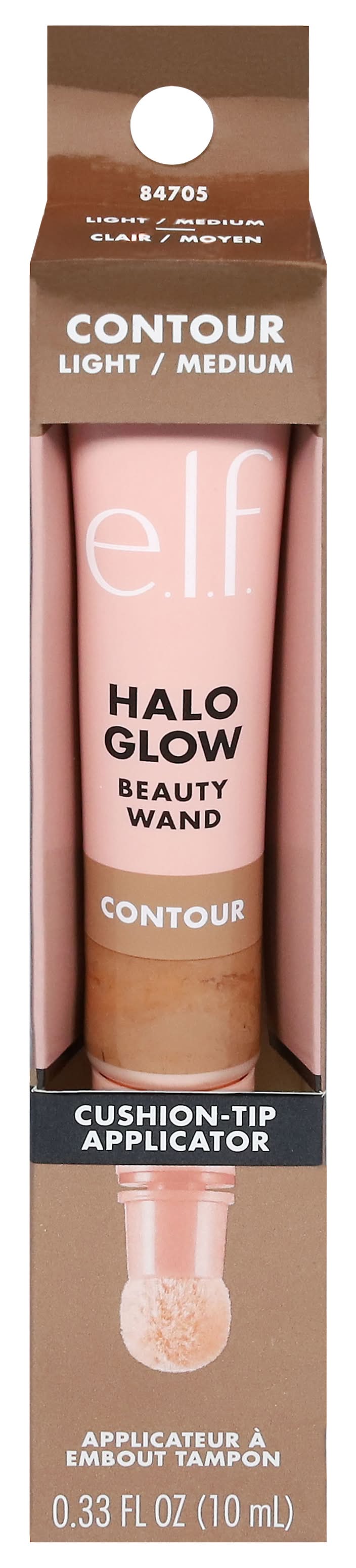 e.l.f. Halo Glow Cushion-Tip Applicator Contour, Light-Medium (0.33 fl oz)
