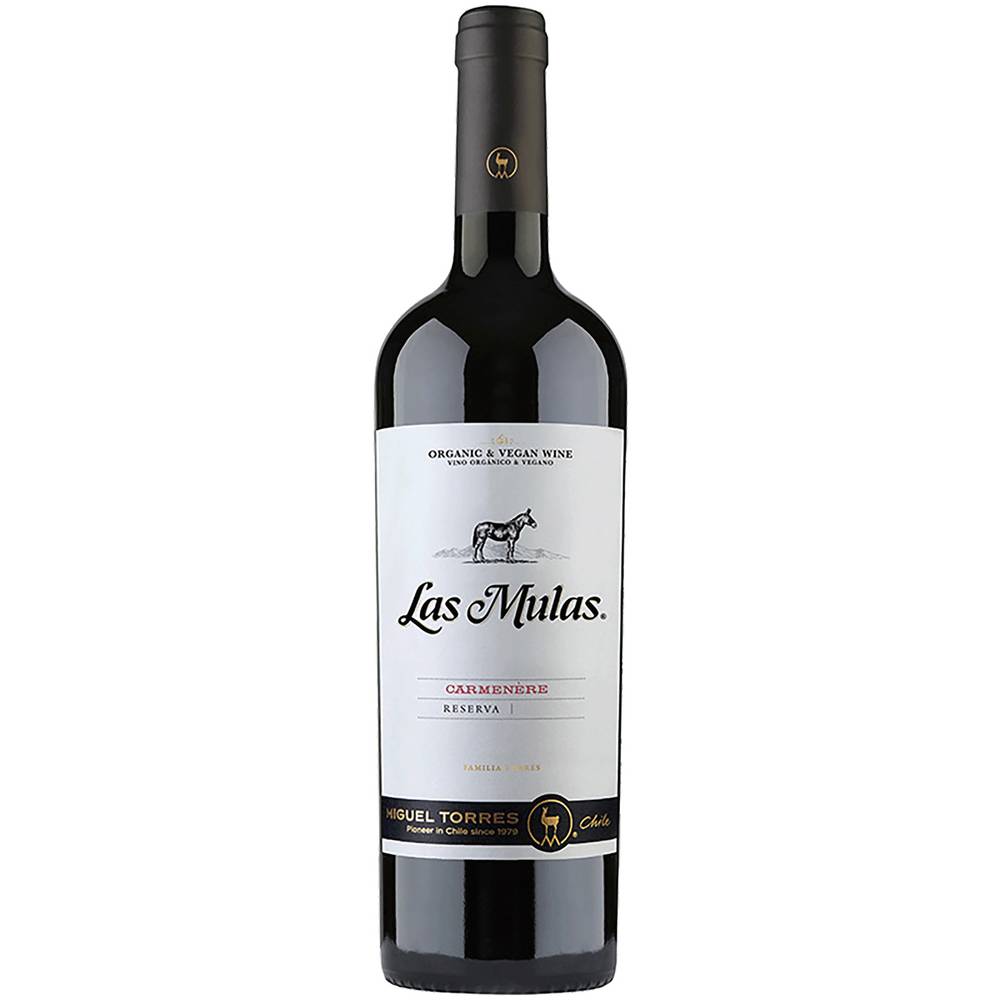 Miguel torres vino carmenere las mulas (botella 750 ml)