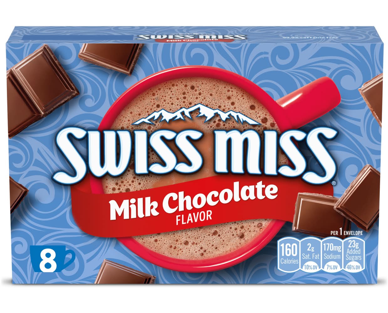Swiss Miss Hot Cocoa Mix, Milk Chocolate (8 x 1.38 oz)