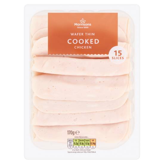 Morrisons Wafer Thin Cooked Chicken Slices (15 ct)