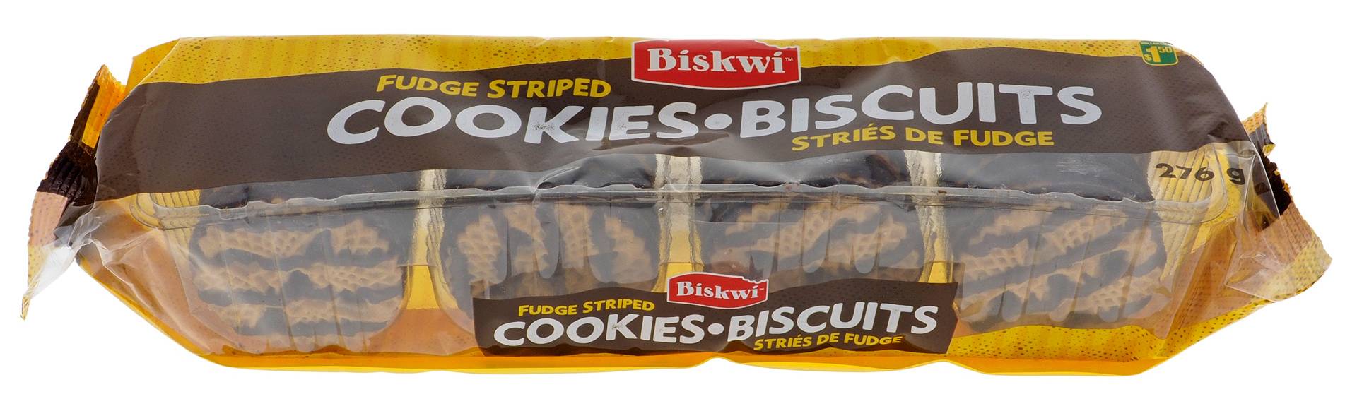 Biskwi biscuits striés de fudge - biskwi fudge striped cookies (276 g)