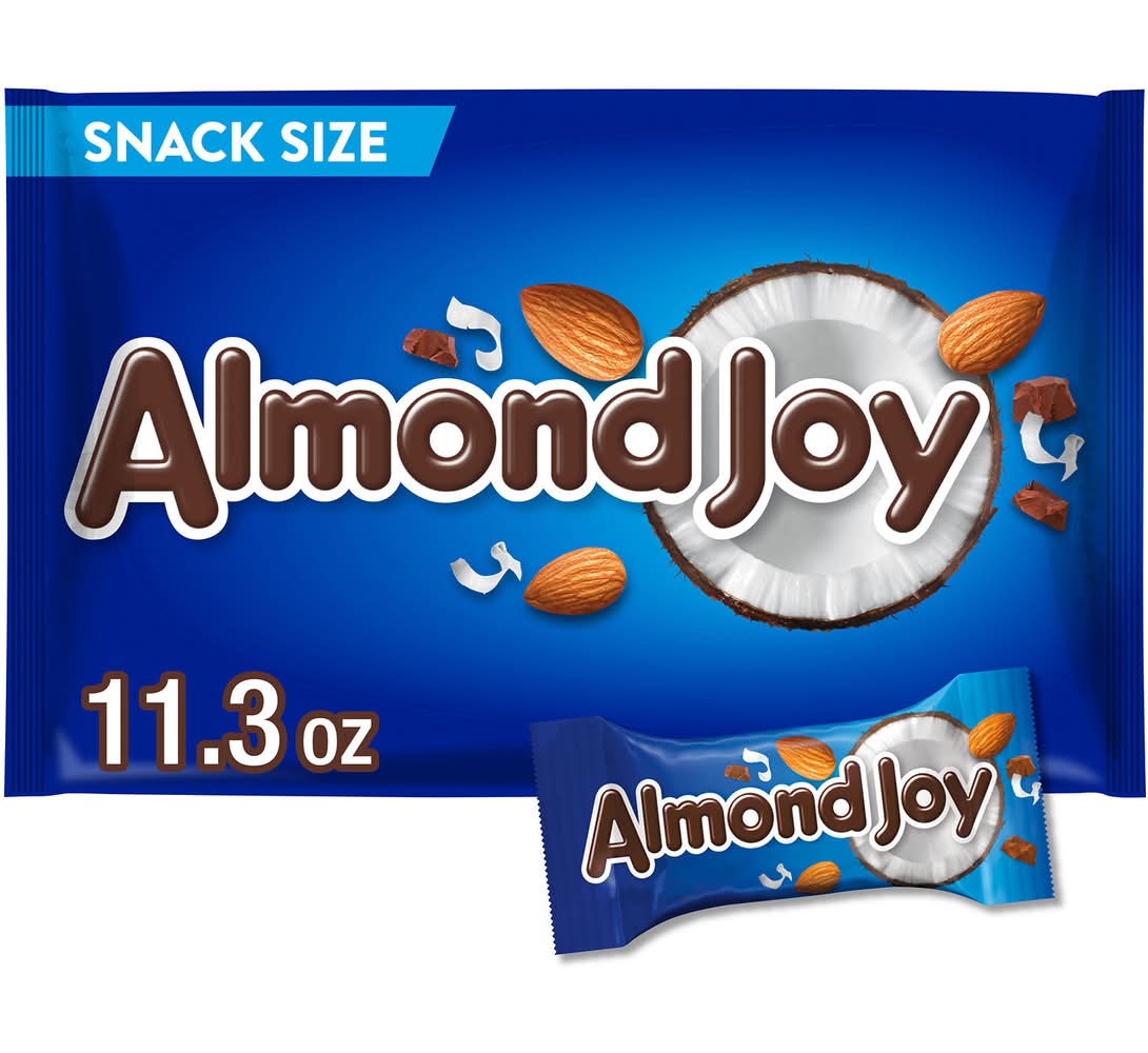 Almond Joy Coconut and Almond Chocolate Candy Bars Snack Size (11.3 oz)