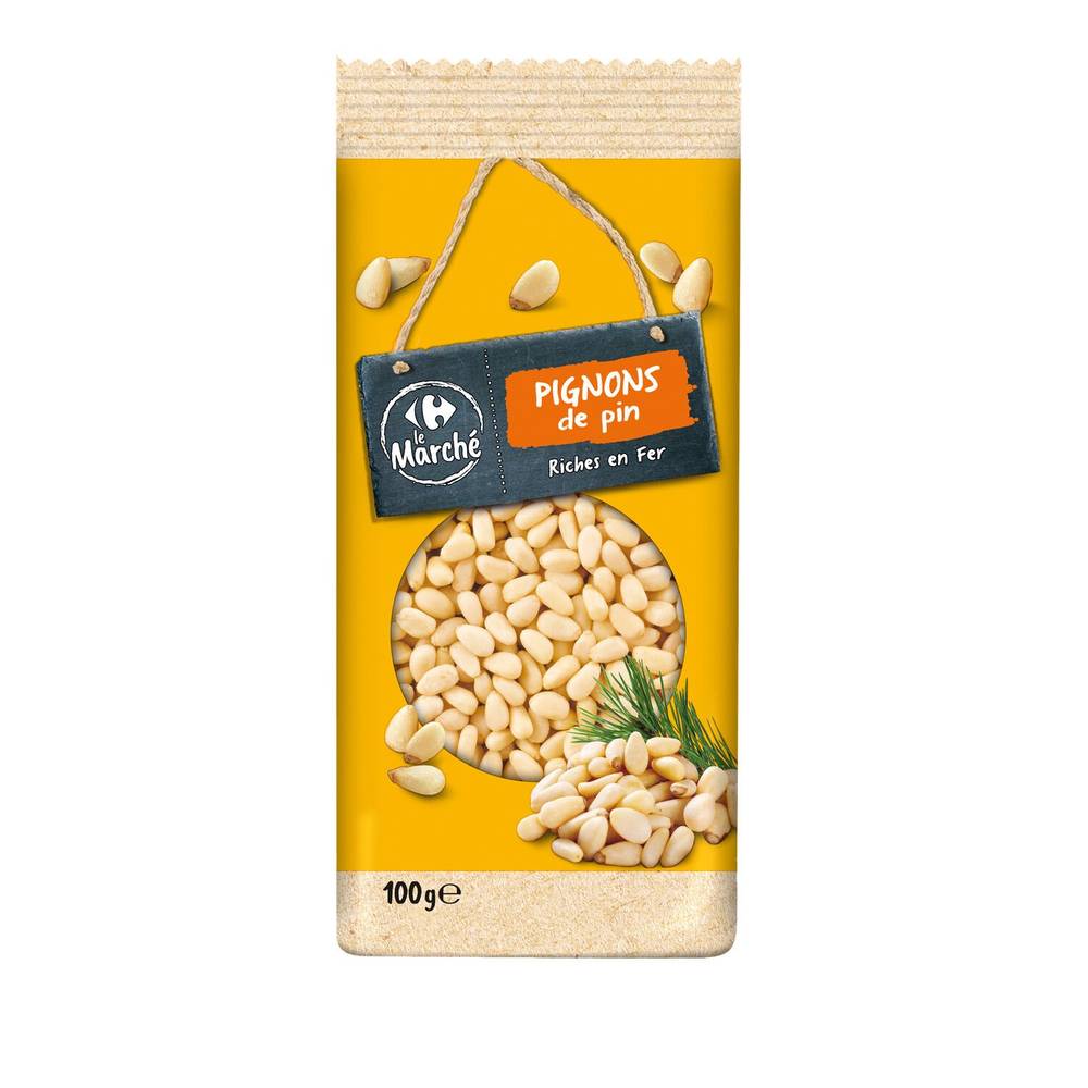 Pignons de pin CARREFOUR LE MARCHE - le paquet de 100g