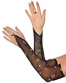 Grunge Fairy Embroidered Gloves (One Size Fits Most)