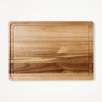 Figmint Acacia Wood Carving Board With Reversible Cutting Board, 14x20