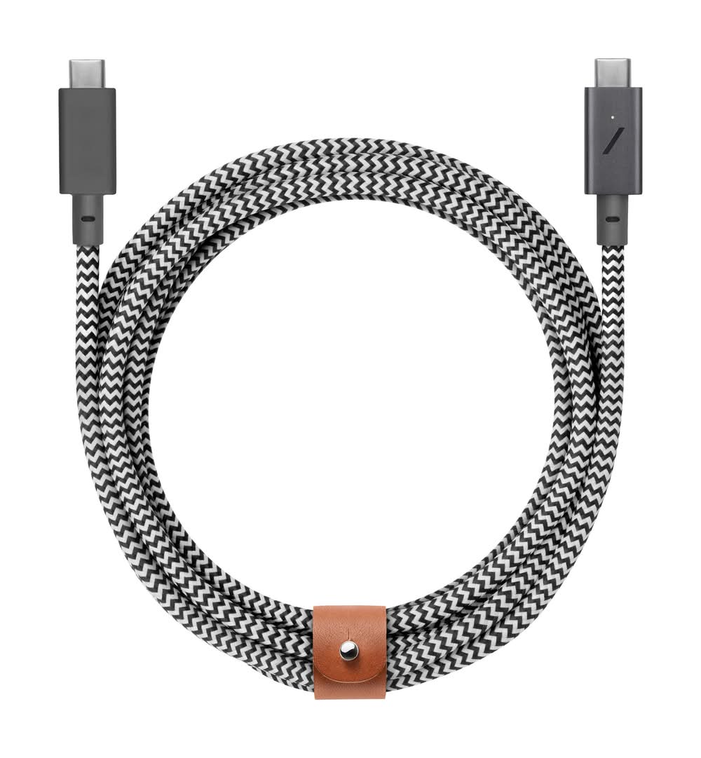 Native Union - BELT CABLE-TYPE-C-C-PRO2.4M 240W - ZEBRA