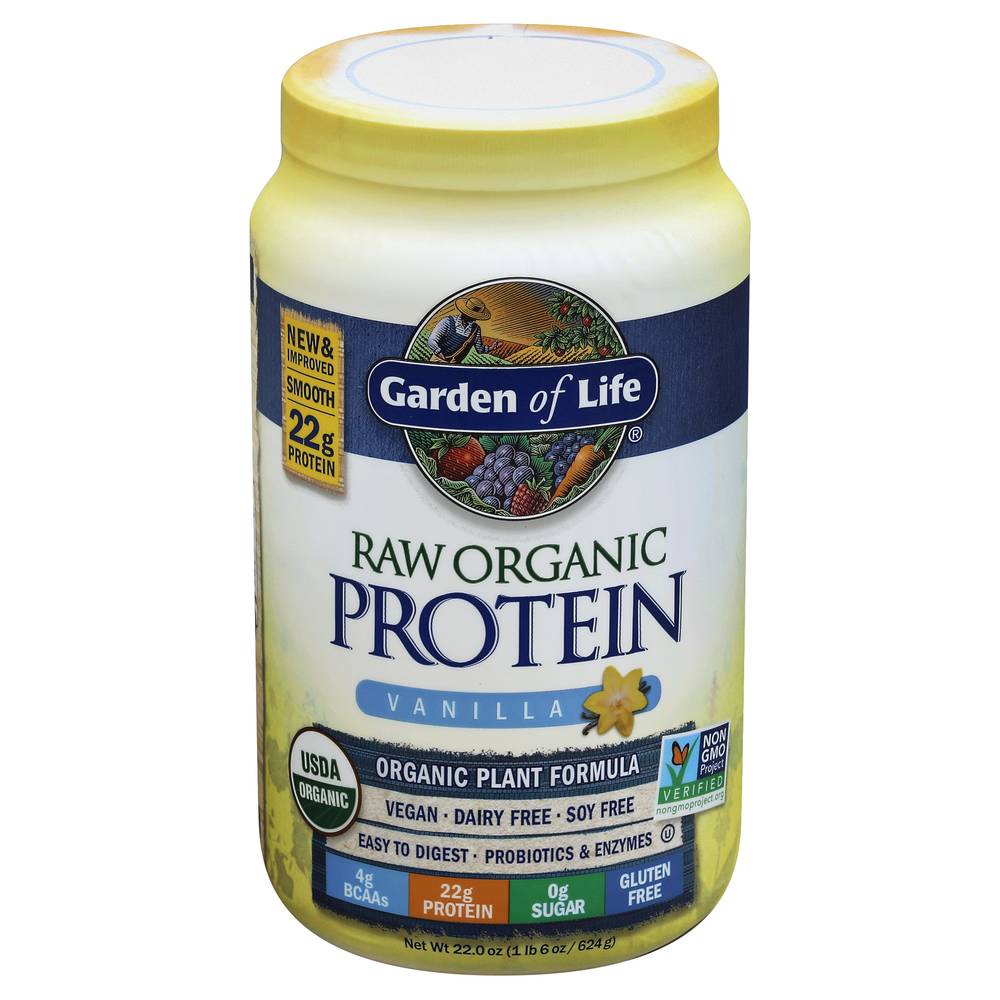 Garden Of Life Raw Organic Protein Powder (vanilla)(22 oz)