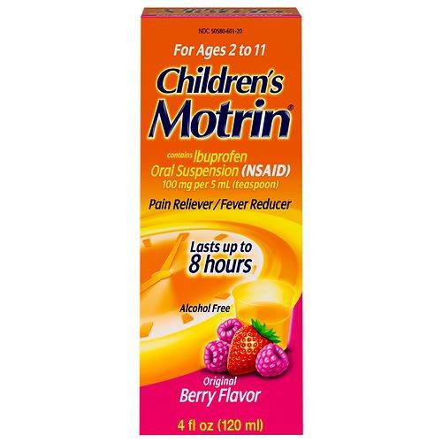 Children's Motrin Ibuprofen Kids Medicine Berry - 4.0 fl oz