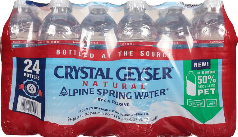 Crystal Geyser Water, Natural Alpine Spring (24 ct, 16.9 fl oz)