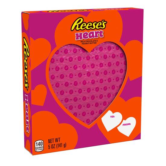 Order REESE'S Milk Chocolate and Peanut Butter Heart, Valentine's Day Candy, 5 oz food online from CVS store, VIENNA on bringmethat.com