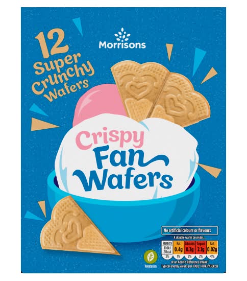 Morrisons Crispy Fan Wafers (12 pack)