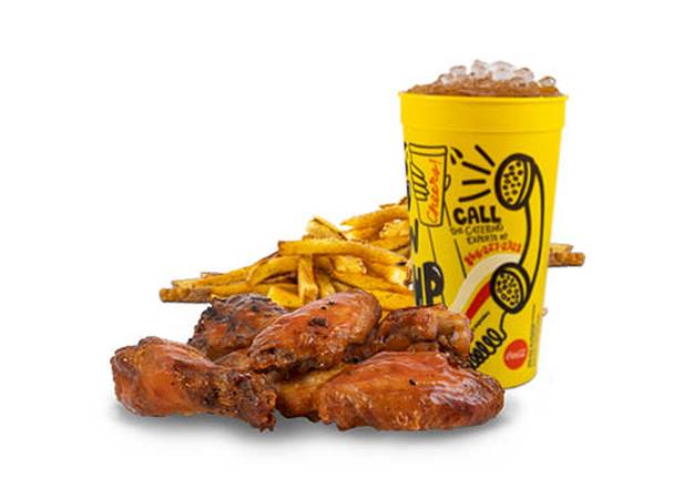 6pc Bone-in Wing Combo