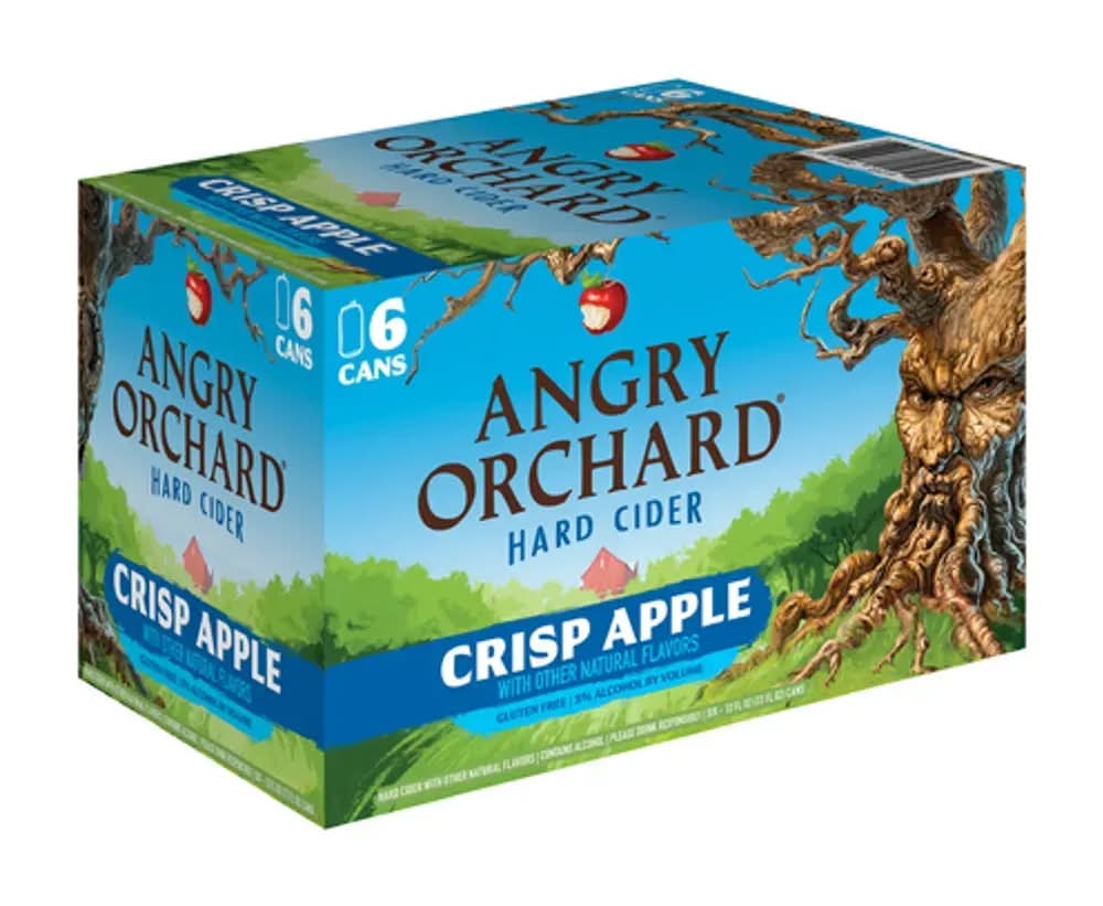 Angry Orchard Hard Cider Crisp Apple - 6 Pack