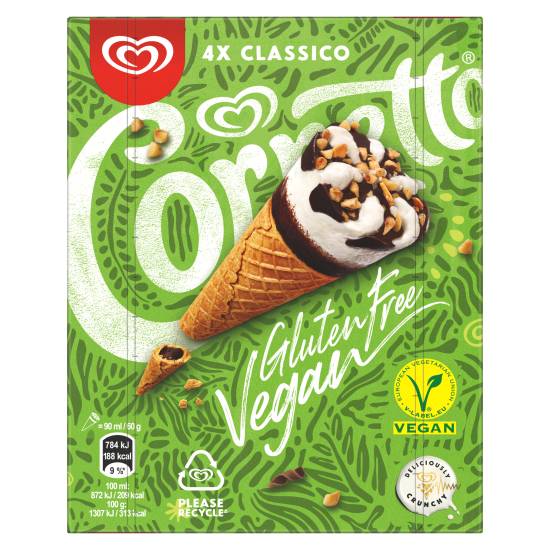 Cornetto Ice Cream Cones Vegan (360ml)