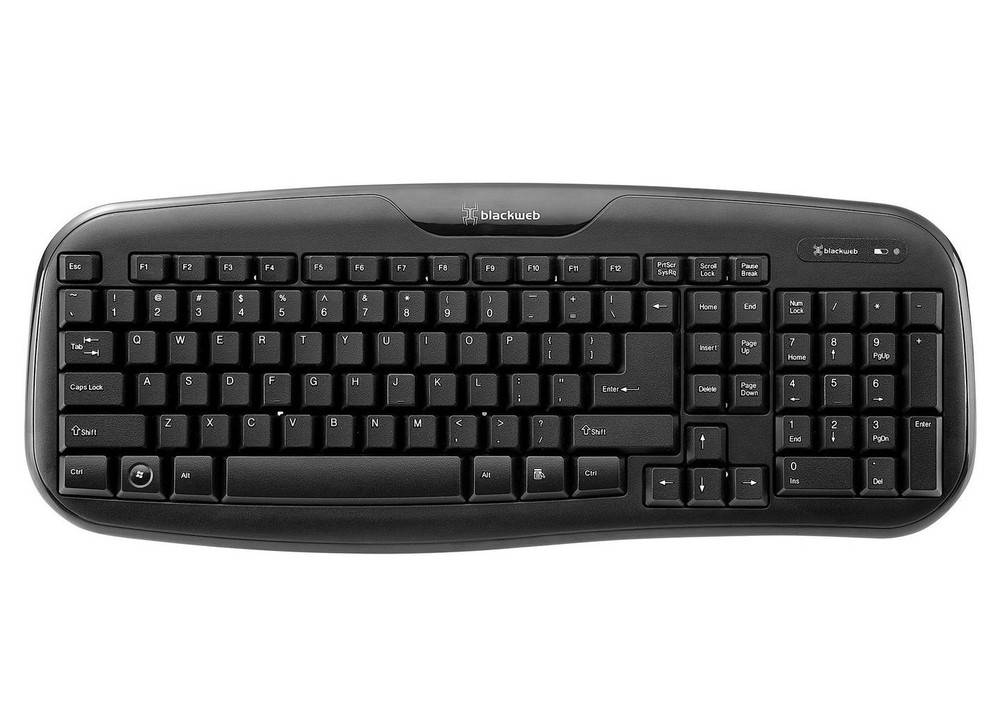 Blackweb Full-Size Wireless Keyboard Rich Black (1 unit)