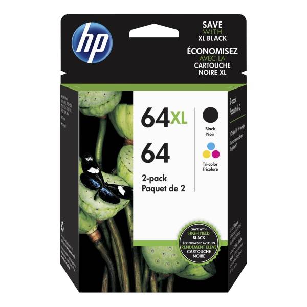 Hp High-Yield Black and Tri-Color Ink Cartridges