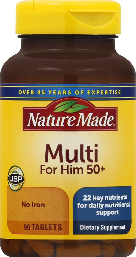 Nature Made Multi For Him 50+ Supplement (90 ct)
