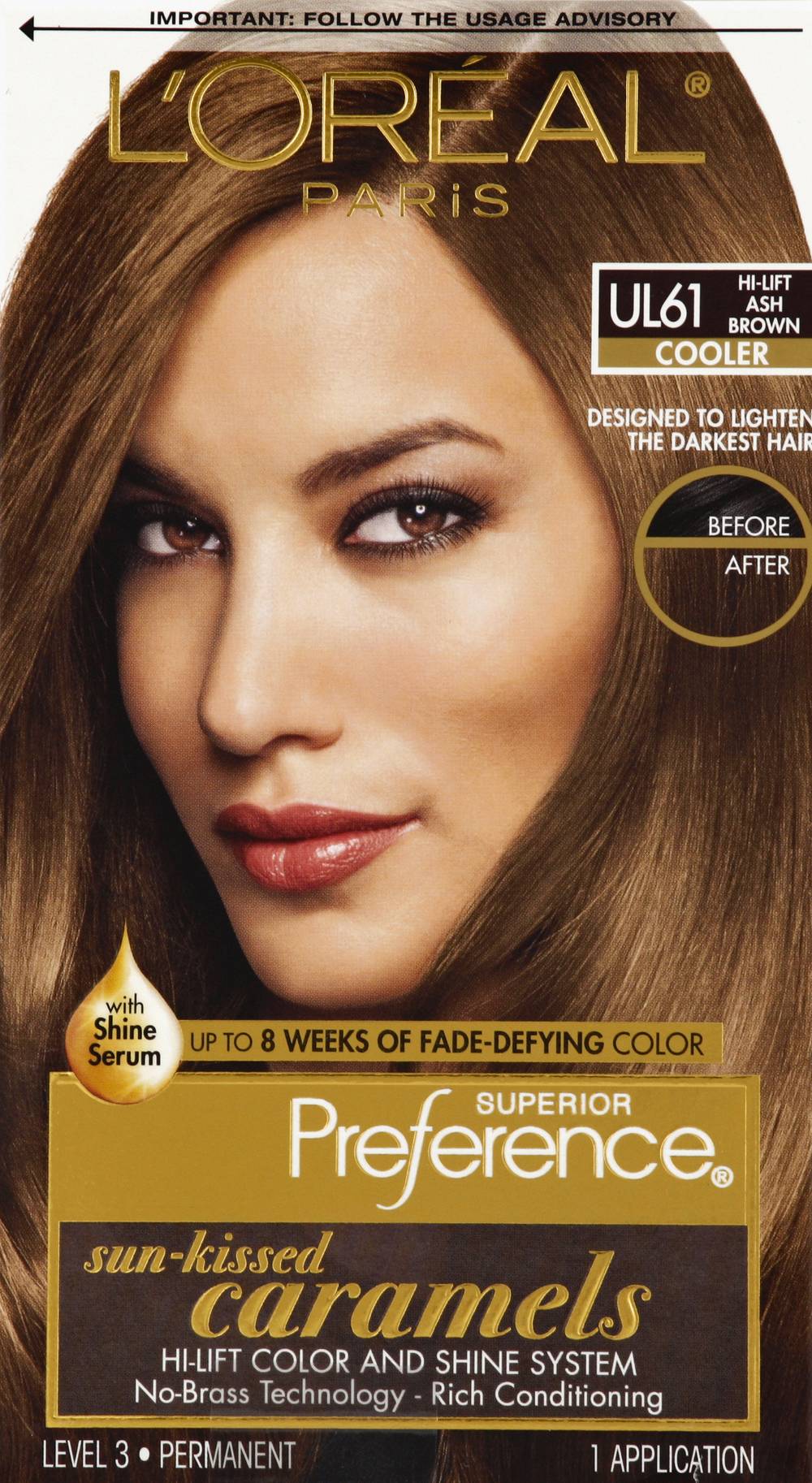 L'Oréal Ash Brown Permanent Hair Color (9 oz)