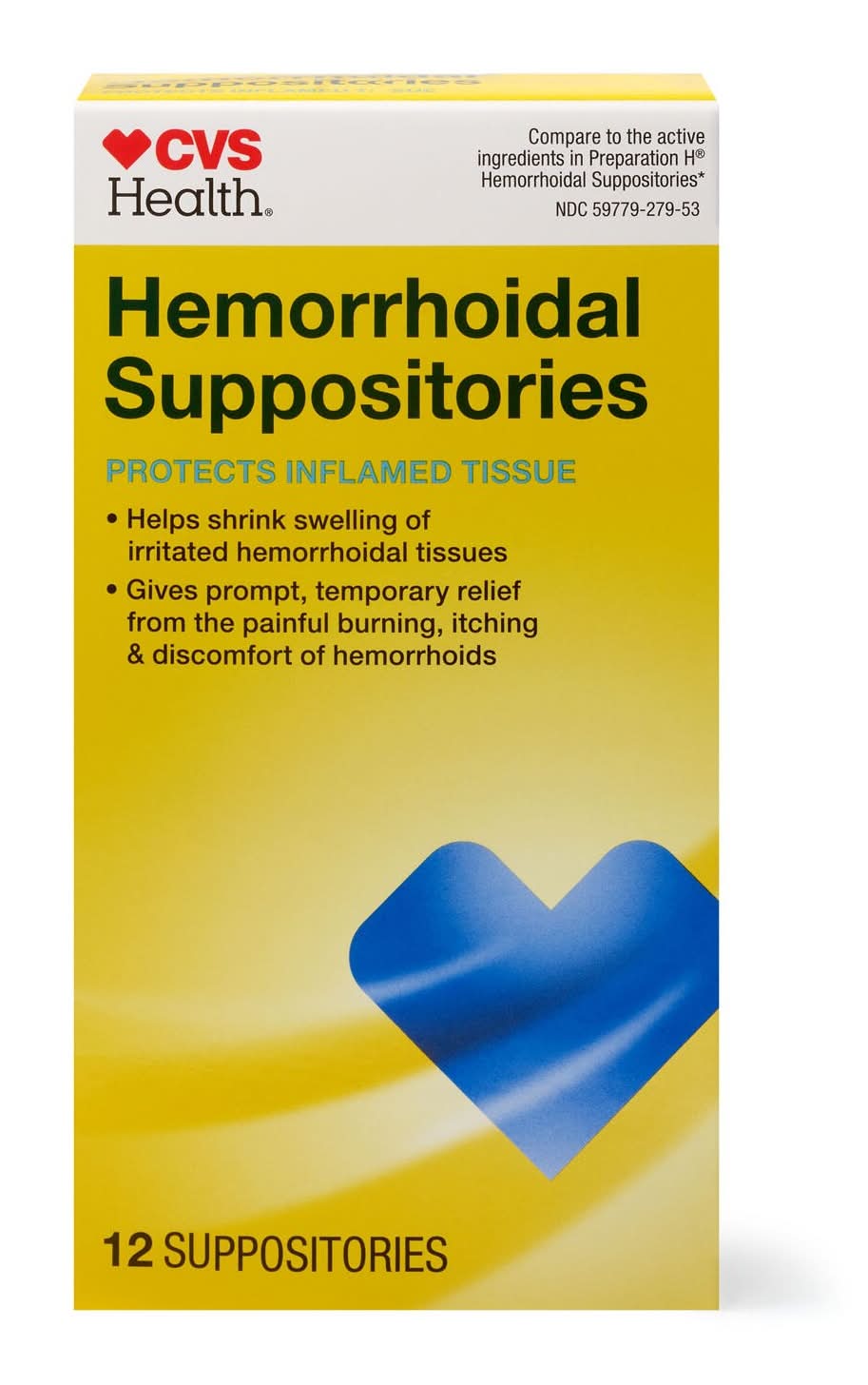 CVS Health Hemorrhoidal Suppositories (12 ct)