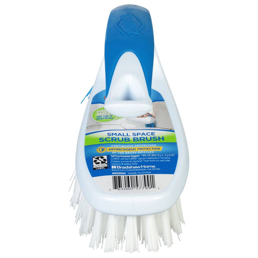 Clorox Soft Grip Handle Small Space Scrub Brush (1 brush)