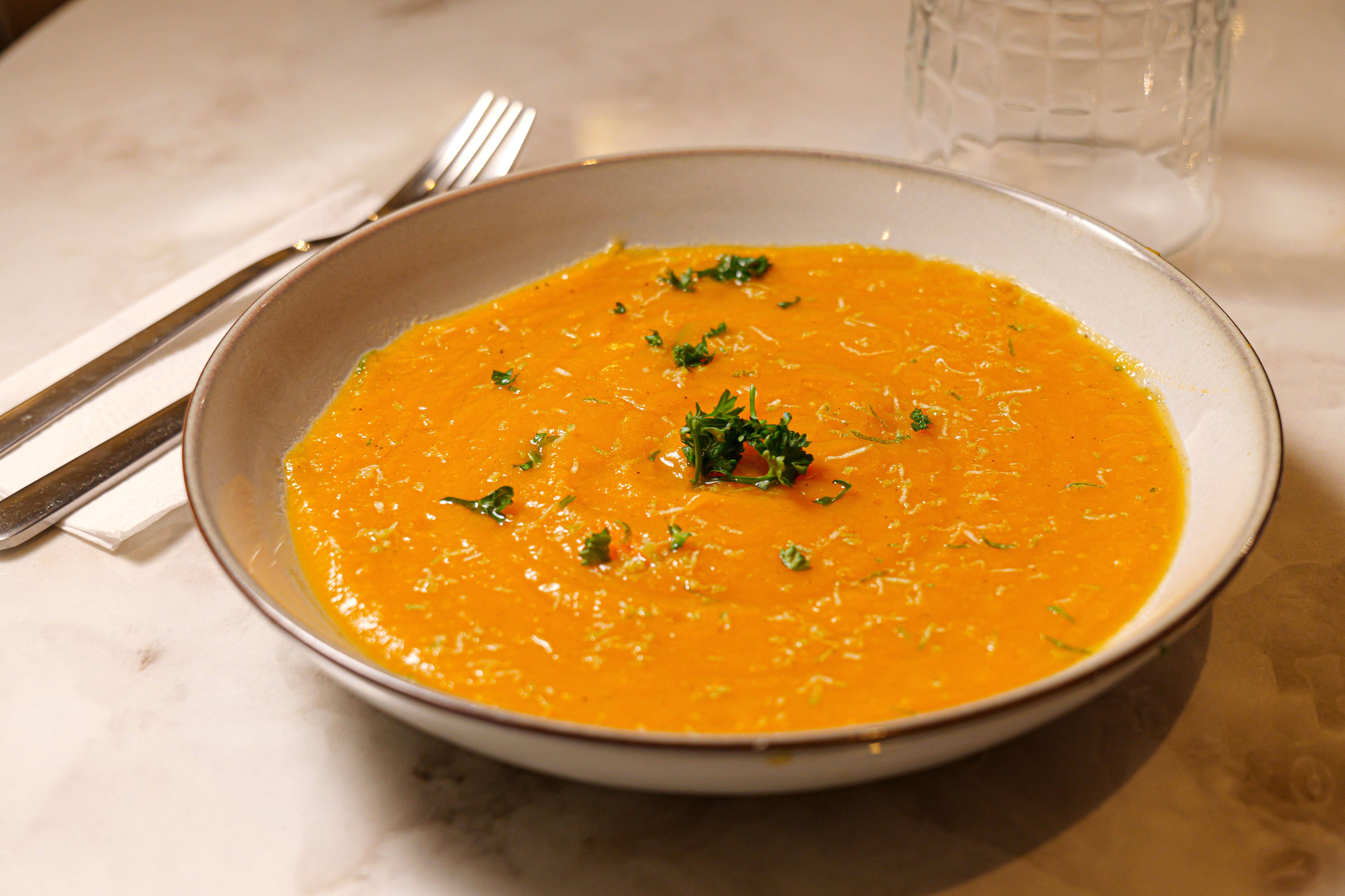 Velouté de Patate Douce au Zingiber