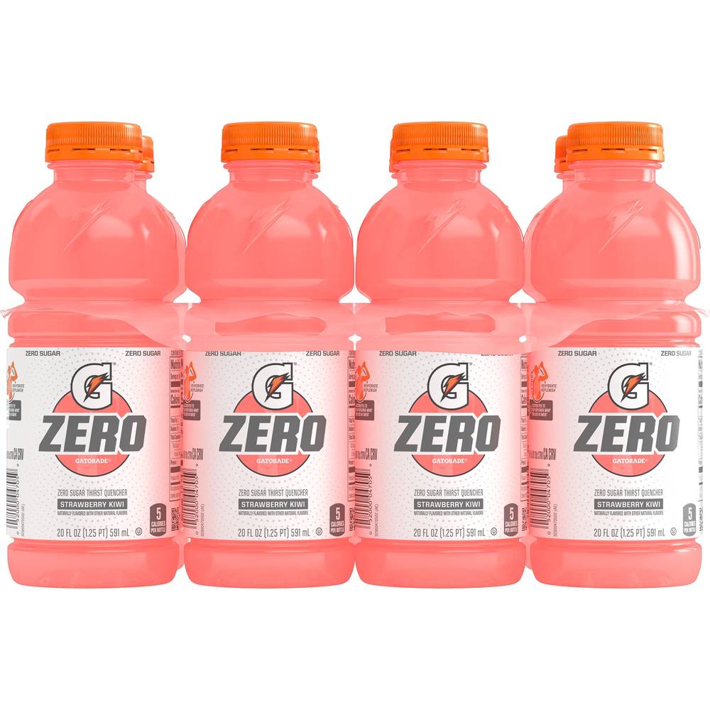 Gatorade Zero Sugar Thirst Quencher Sports Drink (8 ct, 20 fl oz) (strawberry-kiwi )