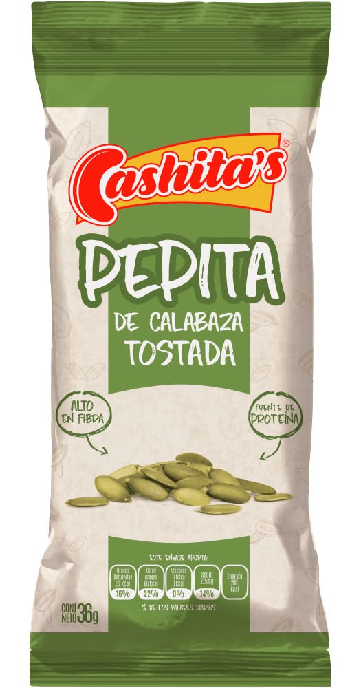 Cashita's · Pepitas de calabaza tostada (36 g)
