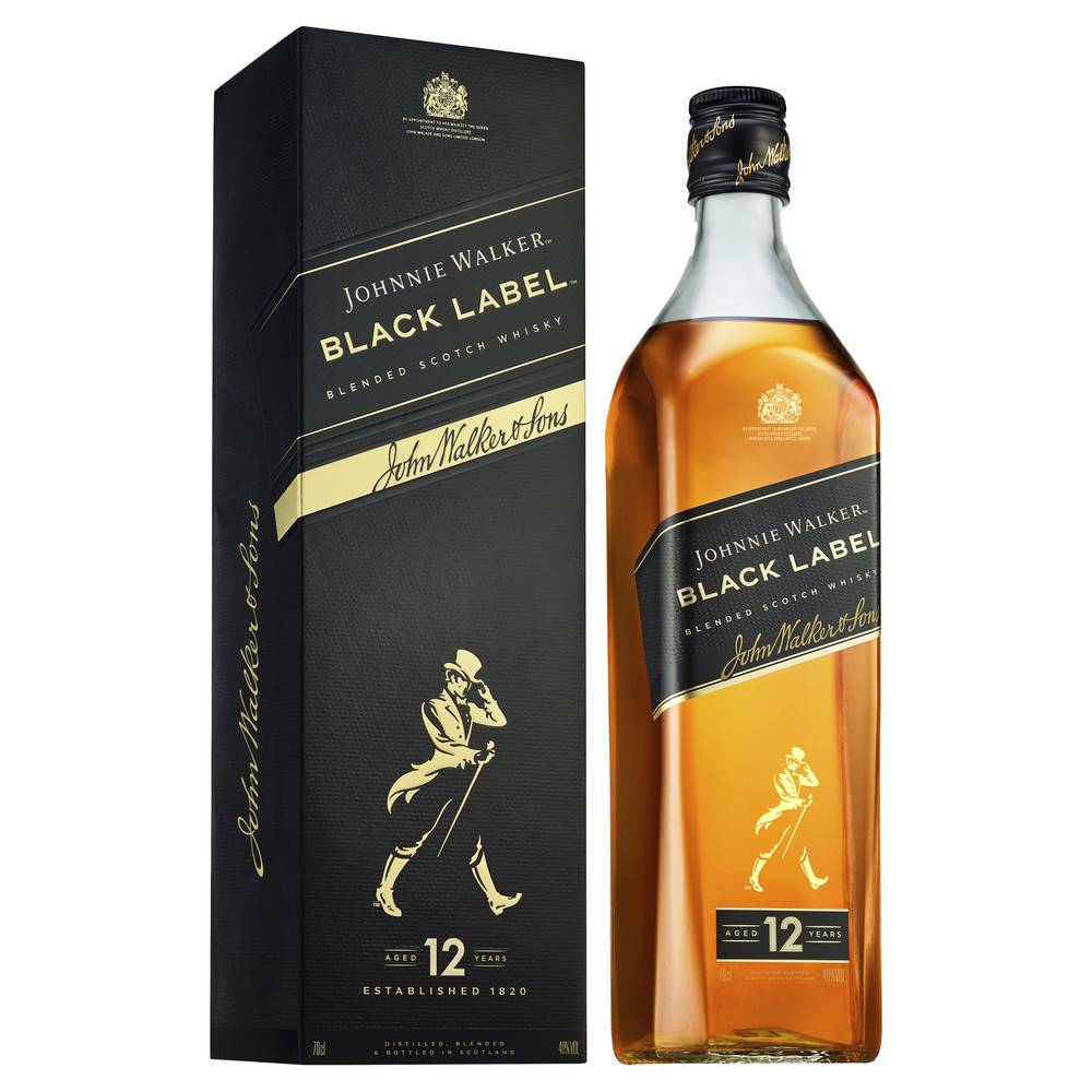 Johnnie Walker Black Label 12YO Scotch Whisky 700ml