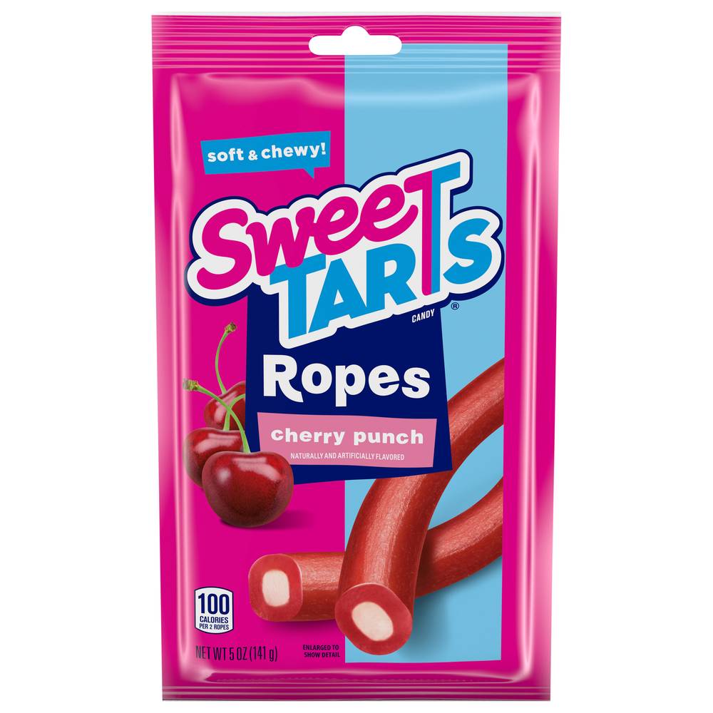 SweeTARTS Cherry Punch Soft and Chewy Ropes Candy (5 oz)