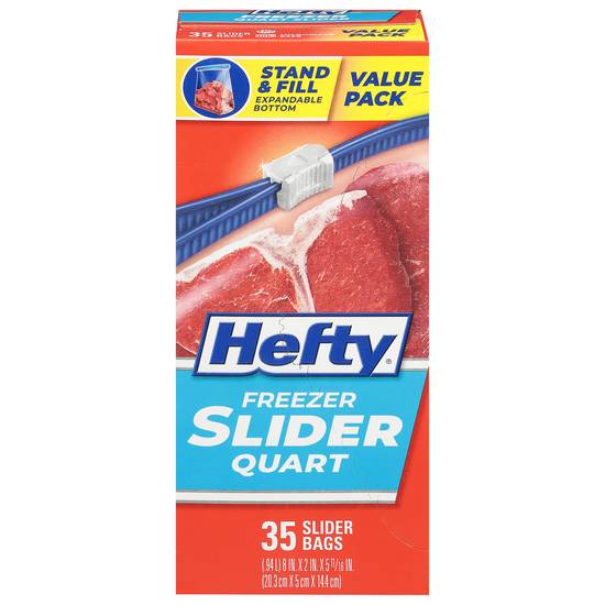 Hefty Value pack Quart Freezer Slider Bags (35 ct)