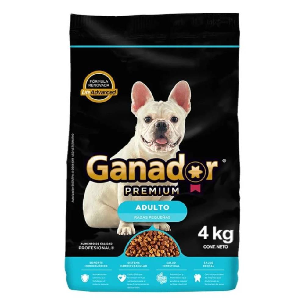 Ganador · Premium alimento para perros, Adultos Razas Pequeñas (4 kg)