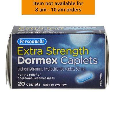 Personnelle Extra Strength Sleep Aid Dormex Caplets (20 units)