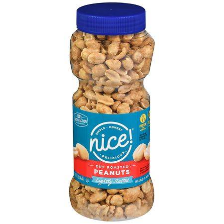 Nice! Dry Roasted Peanuts Lightly Salted (1 lbs)