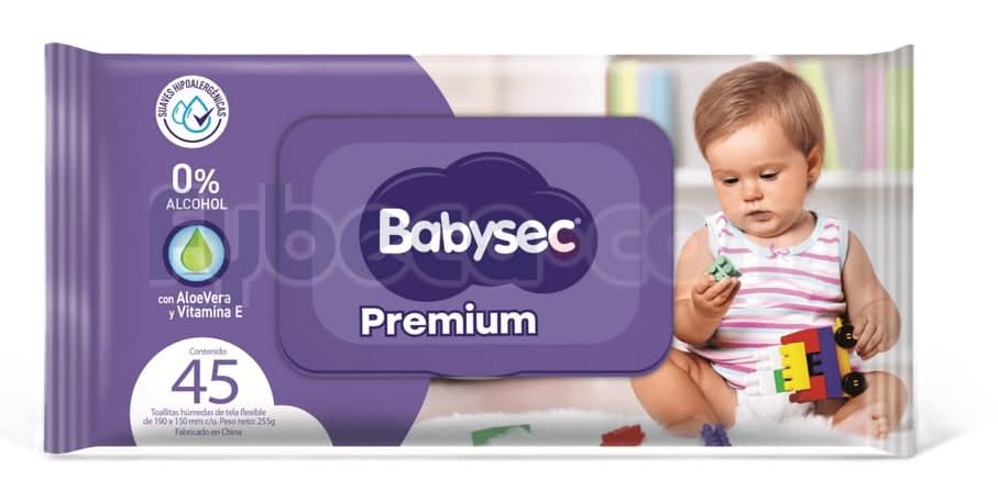 Toallitas Humedas Babysec Premium X45/10 C/Tapa Ni