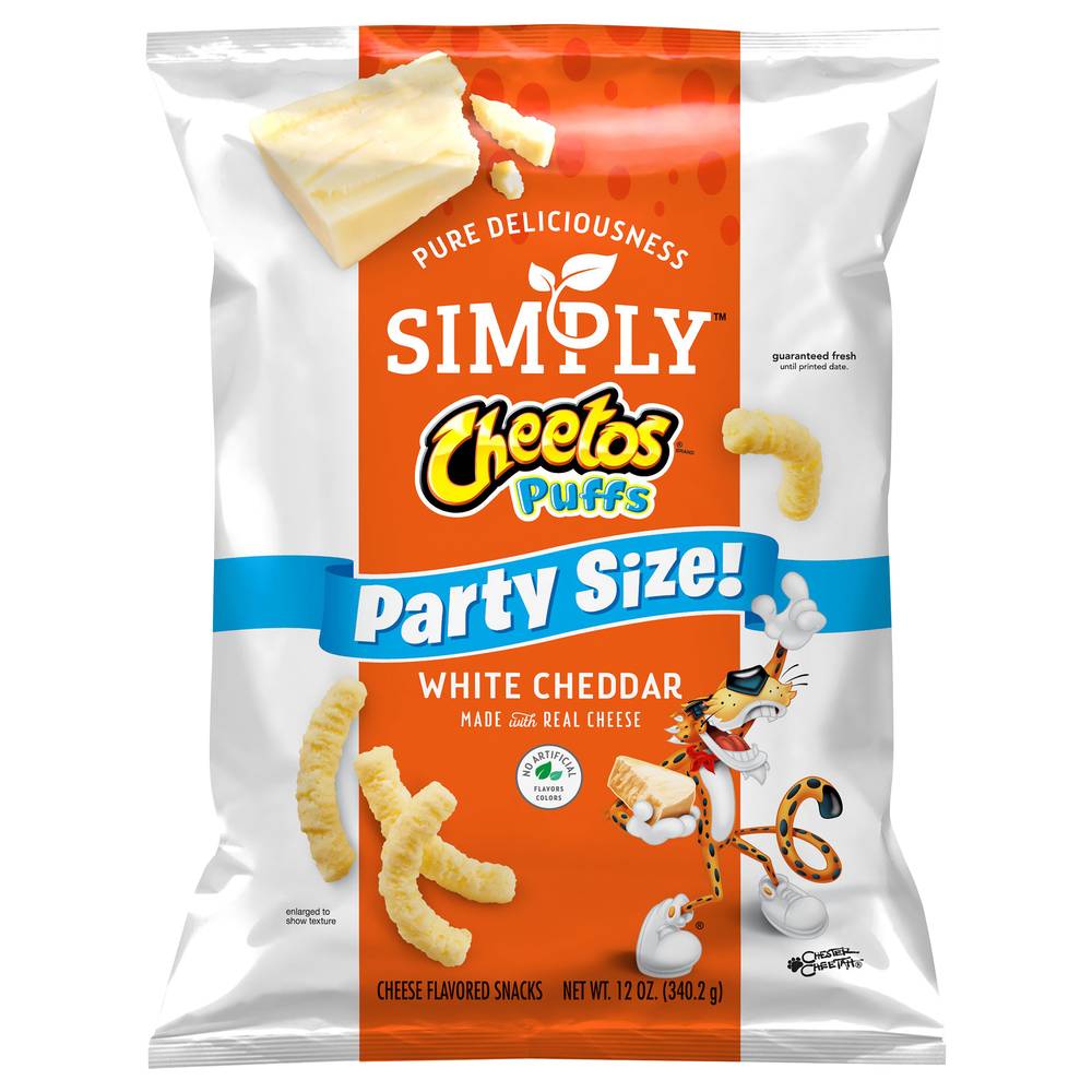 Simply Cheetos Puffs White Cheddar Cheese Snacks (12 oz)