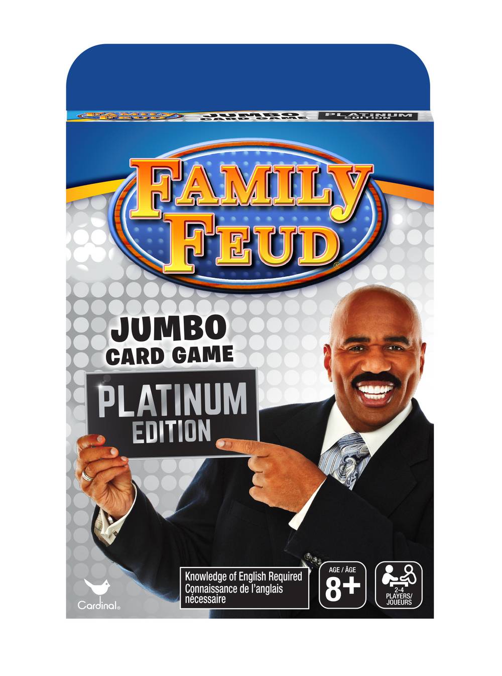 Cardinal 8+ Platinum Edition Family Feud Jumbo Card Game For Kids Teens and Adults