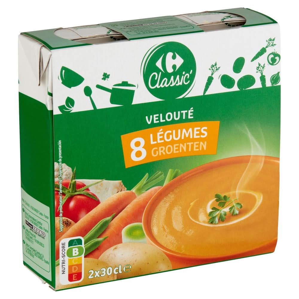 Carrefour Classic'' Velouté 8 Légumes 2 x 30 cl