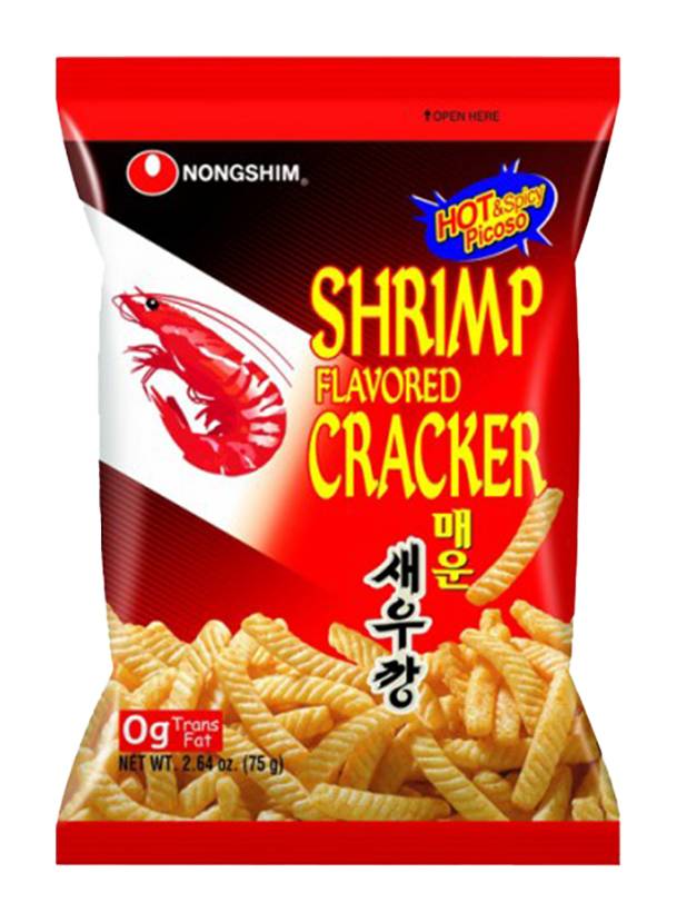 Nongshim Hot & Spicy Shrimp Crackers (75g)