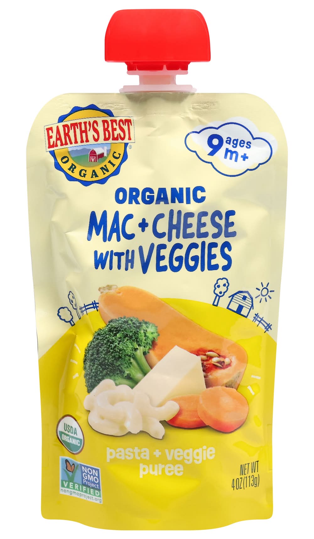 Earth's Best Organic Mac + Cheese With Veggies (4 oz)