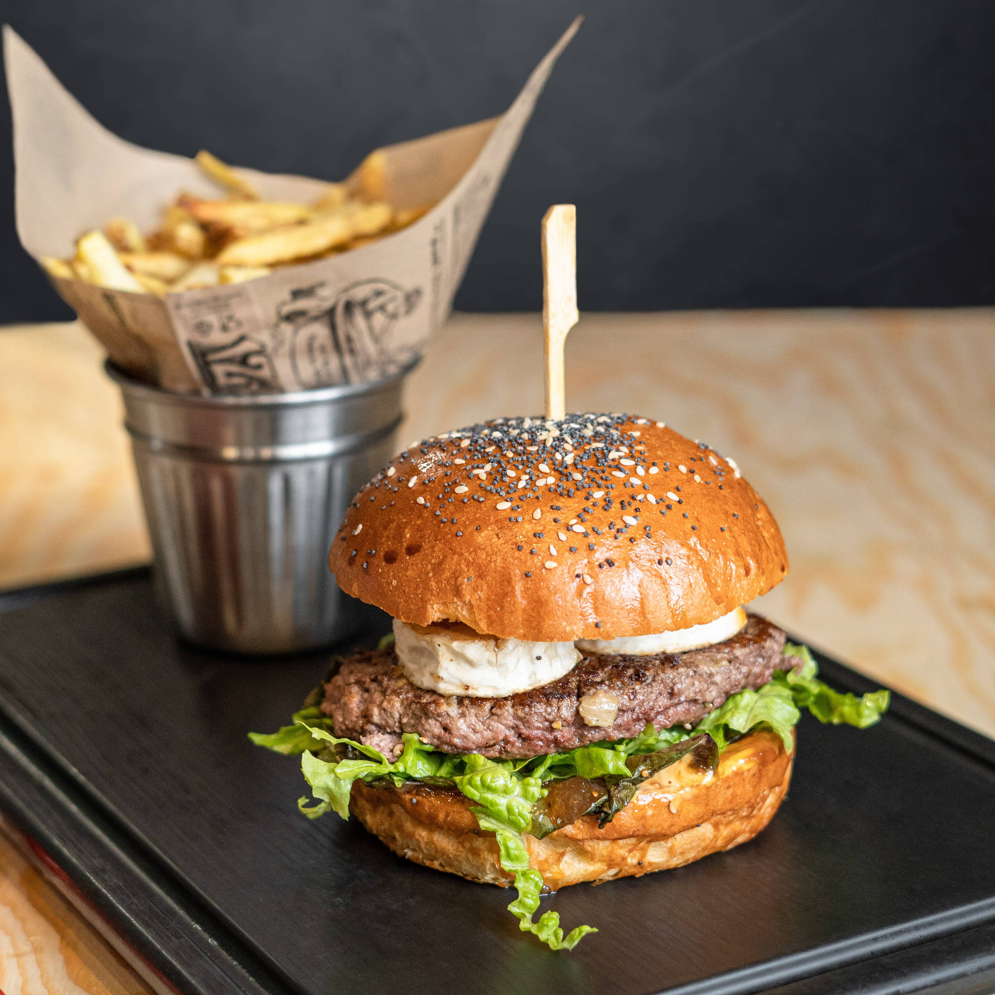 Menu burger honey