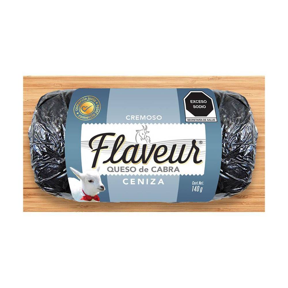 Flaveur · Queso de cabra con ceniza (140 g)