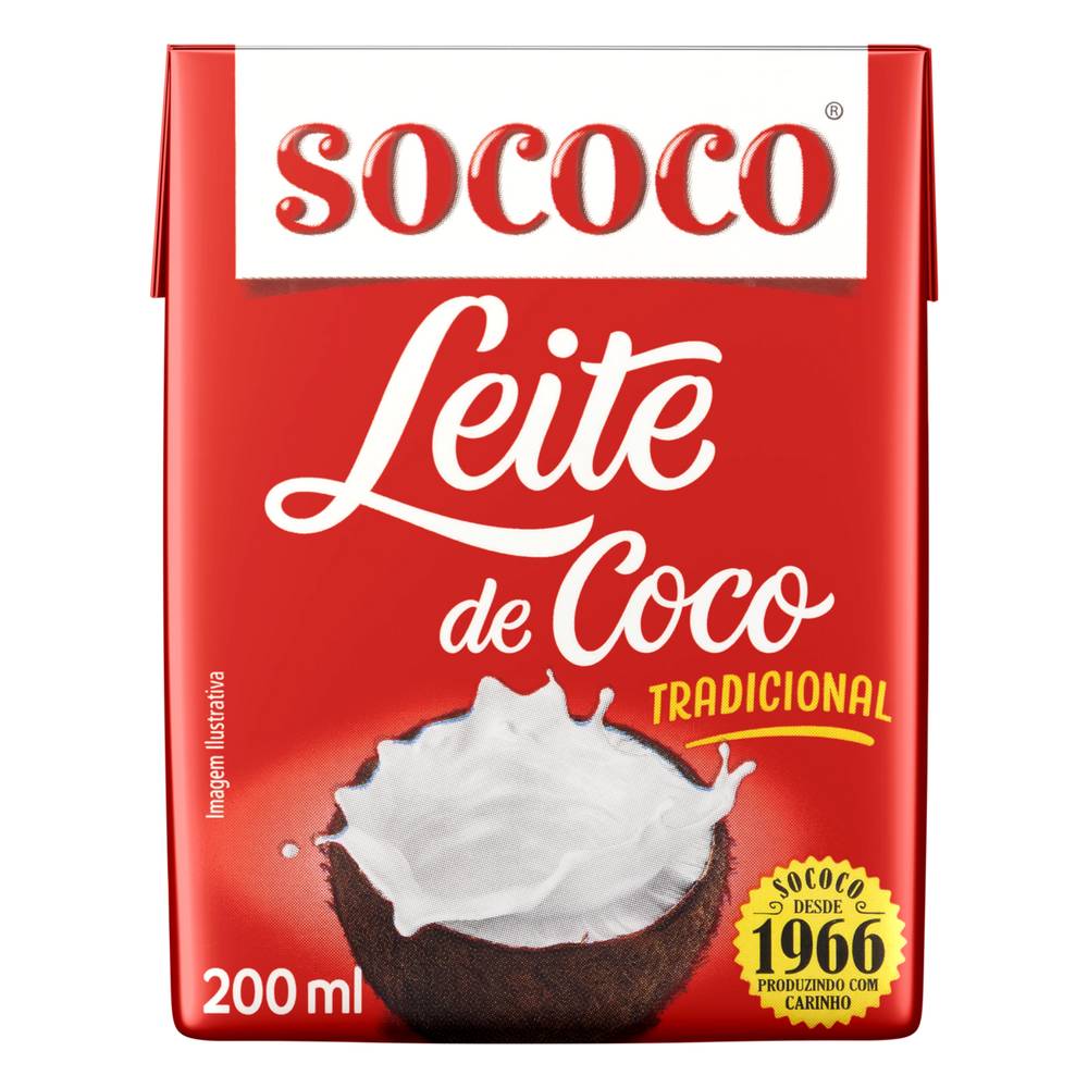 Sococo leite de coco tradicional (200 ml)