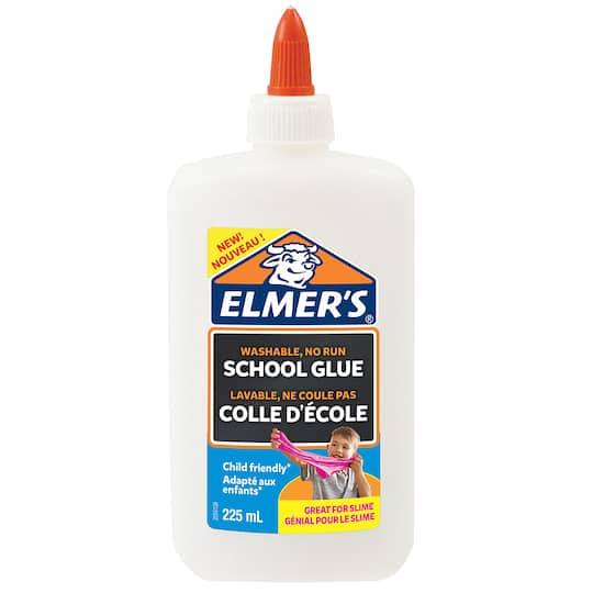 Elmer's Washable No Run School Glue, White (225 ml)