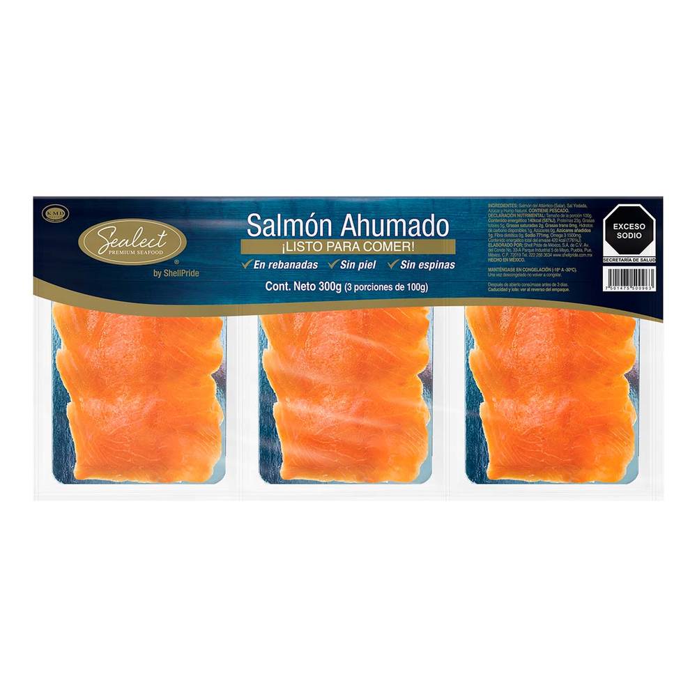 Sealect · Salmón ahumado fileteado (300 g)