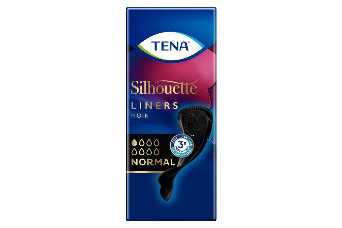 Tena Lady Silhouette Inco Liners Black - 26 pack